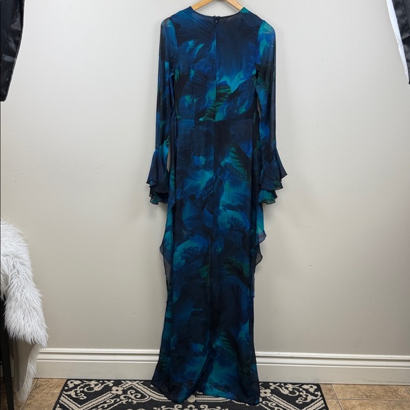 RAT & BOA fiorella v neck maxi dress blue medium - Picture 14 of 16